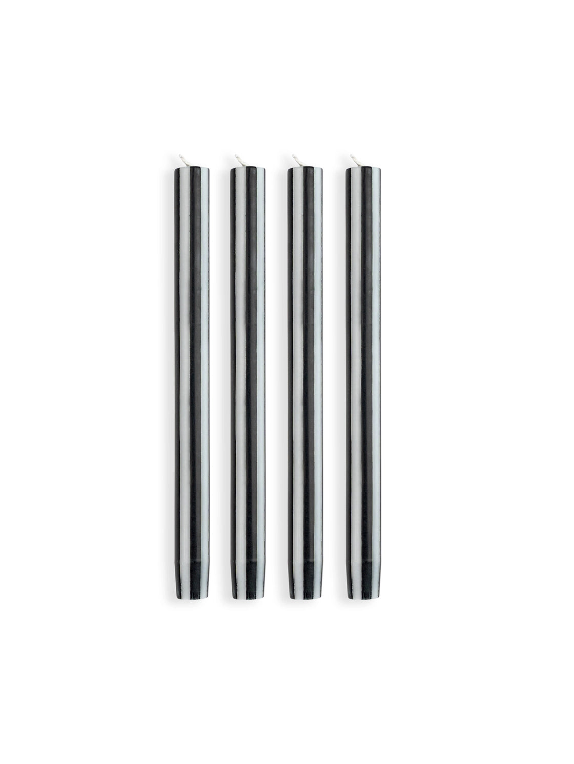 Striped Dinner Candles by Yod and Co. Candles yod and co Black + White