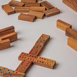 Classic Mangowood Dominoes Set by Verve Culture