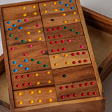 Classic Mangowood Dominoes Set by Verve Culture