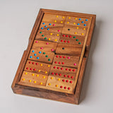 Classic Mangowood Dominoes Set by Verve Culture