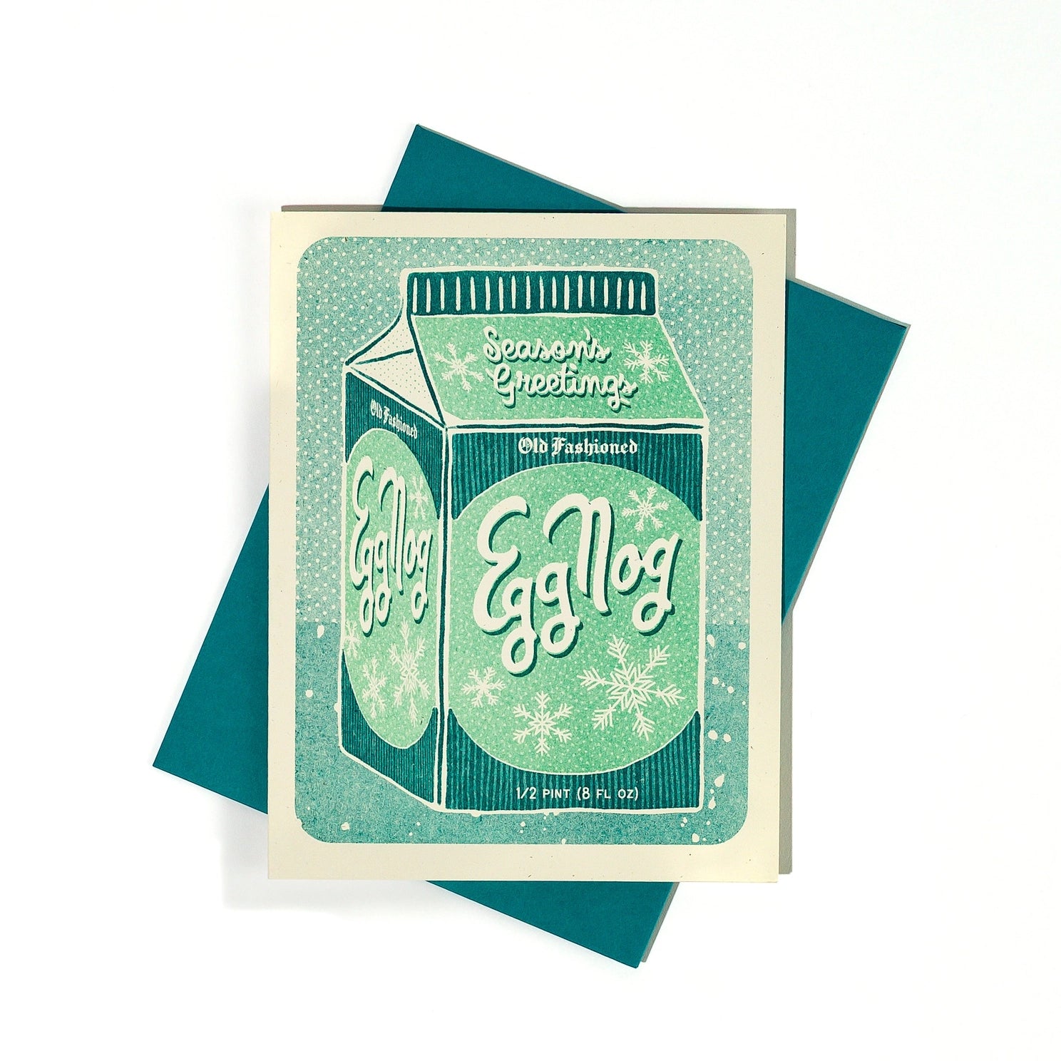 Holiday Letterpress Greeting Cards by Bromstadt Printing Co greeting card bromstad Eggnog