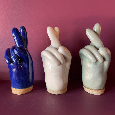 Dorien Garry "Hope" Ceramic Hand Sculpture Sculpture CANDID HOME   