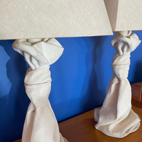 1980’s Plaster Table Lamps - 1 Available  CANDID HOME   