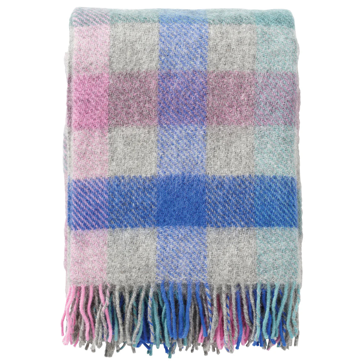 Klippan Plaid Wool Throw Blanket - 51" x 79" Throw Blankets valerie consign