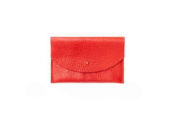 Leather Envelope Pouch by Primecut Bags + Wallets PRIMECUT Tomato Red