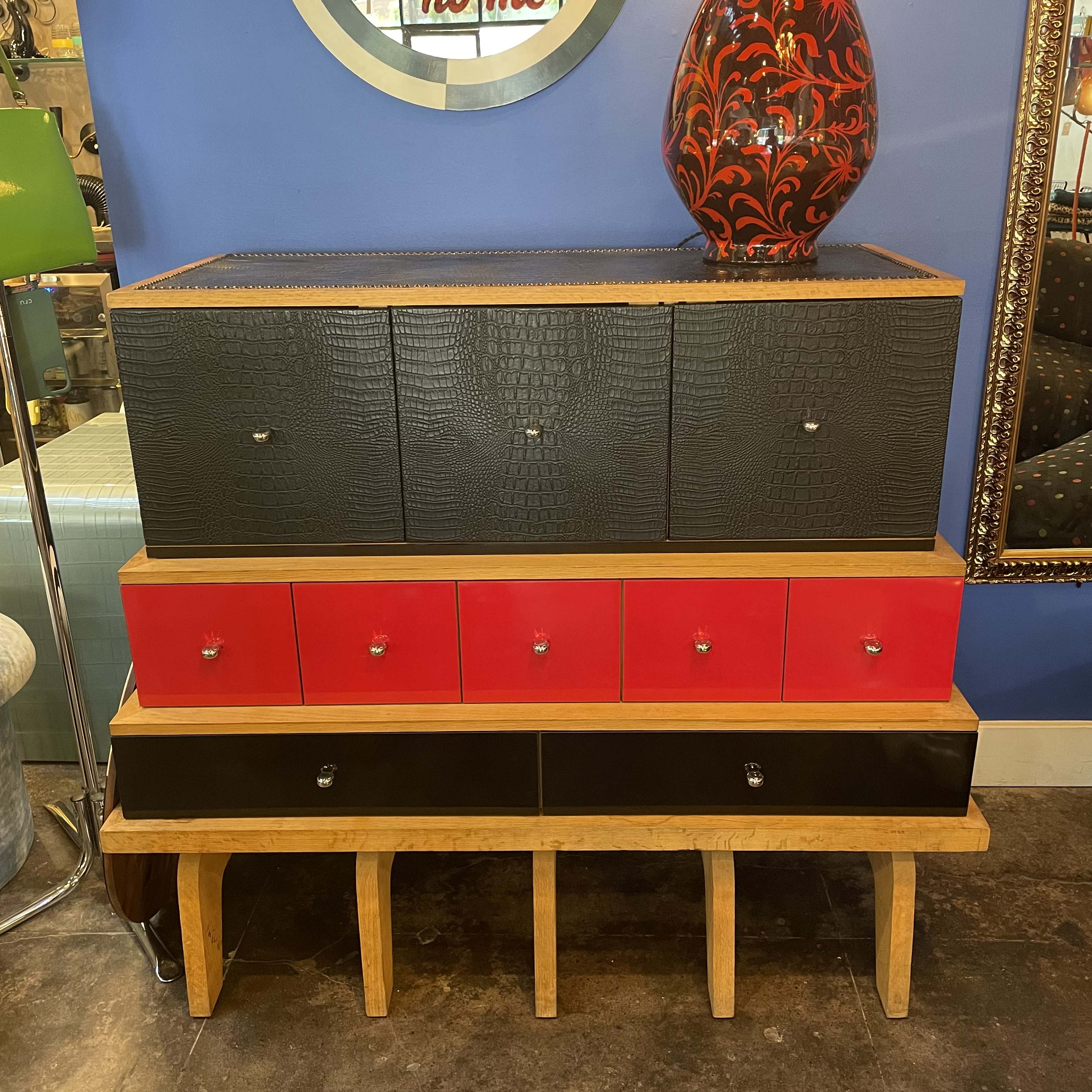 Vintage Tiered Console - designed by Minotti for the Alexandre Ferucci store cabinet CANDID HOME   
