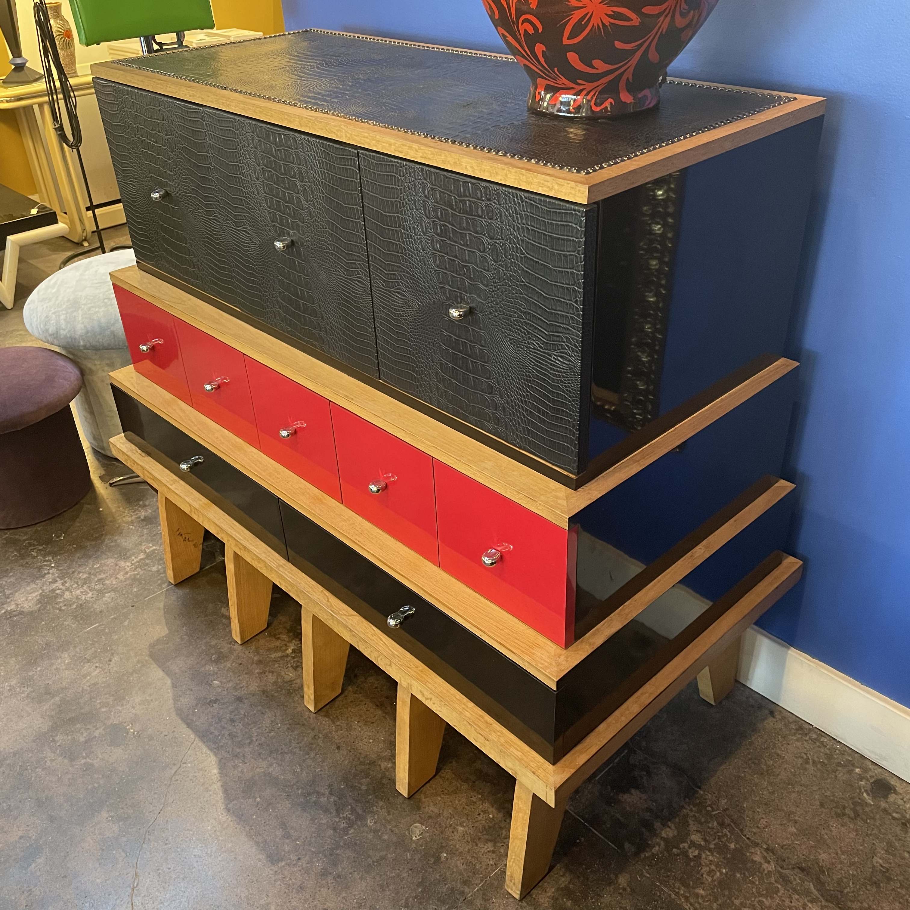 Vintage Tiered Console - designed by Minotti for the Alexandre Ferucci store cabinet CANDID HOME   