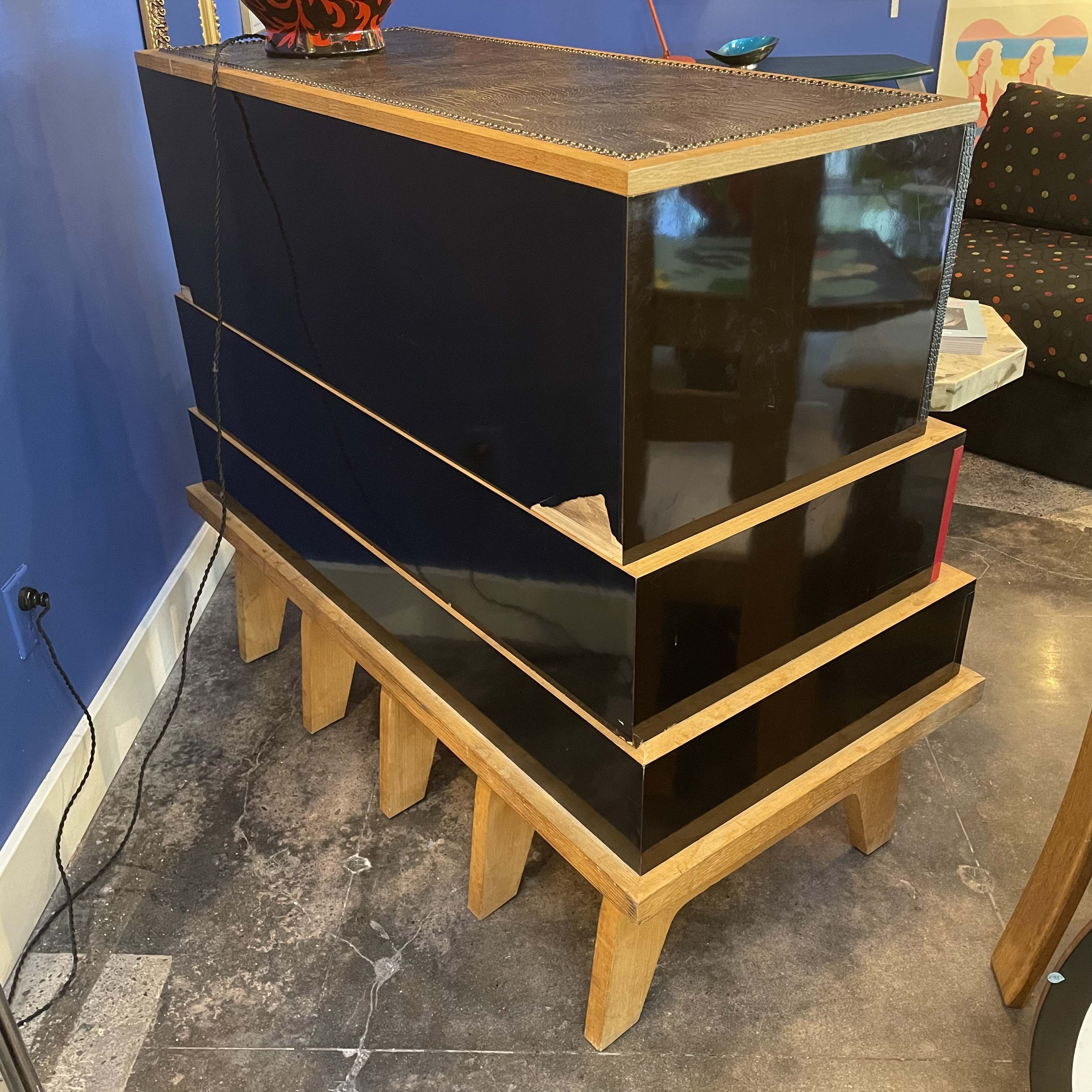 Vintage Tiered Console - designed by Minotti for the Alexandre Ferucci store cabinet CANDID HOME   