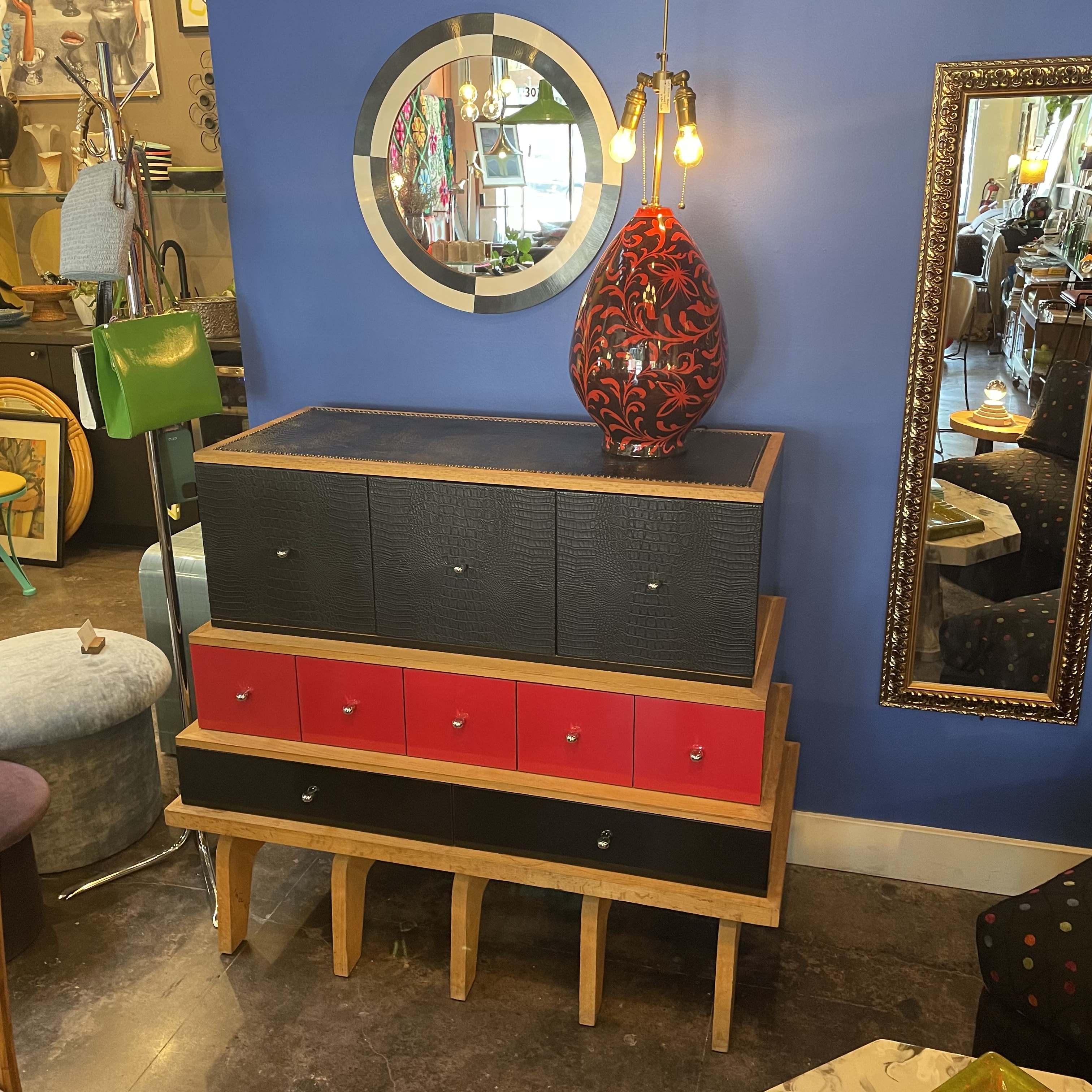 Vintage Tiered Console - designed by Minotti for the Alexandre Ferucci store cabinet CANDID HOME   