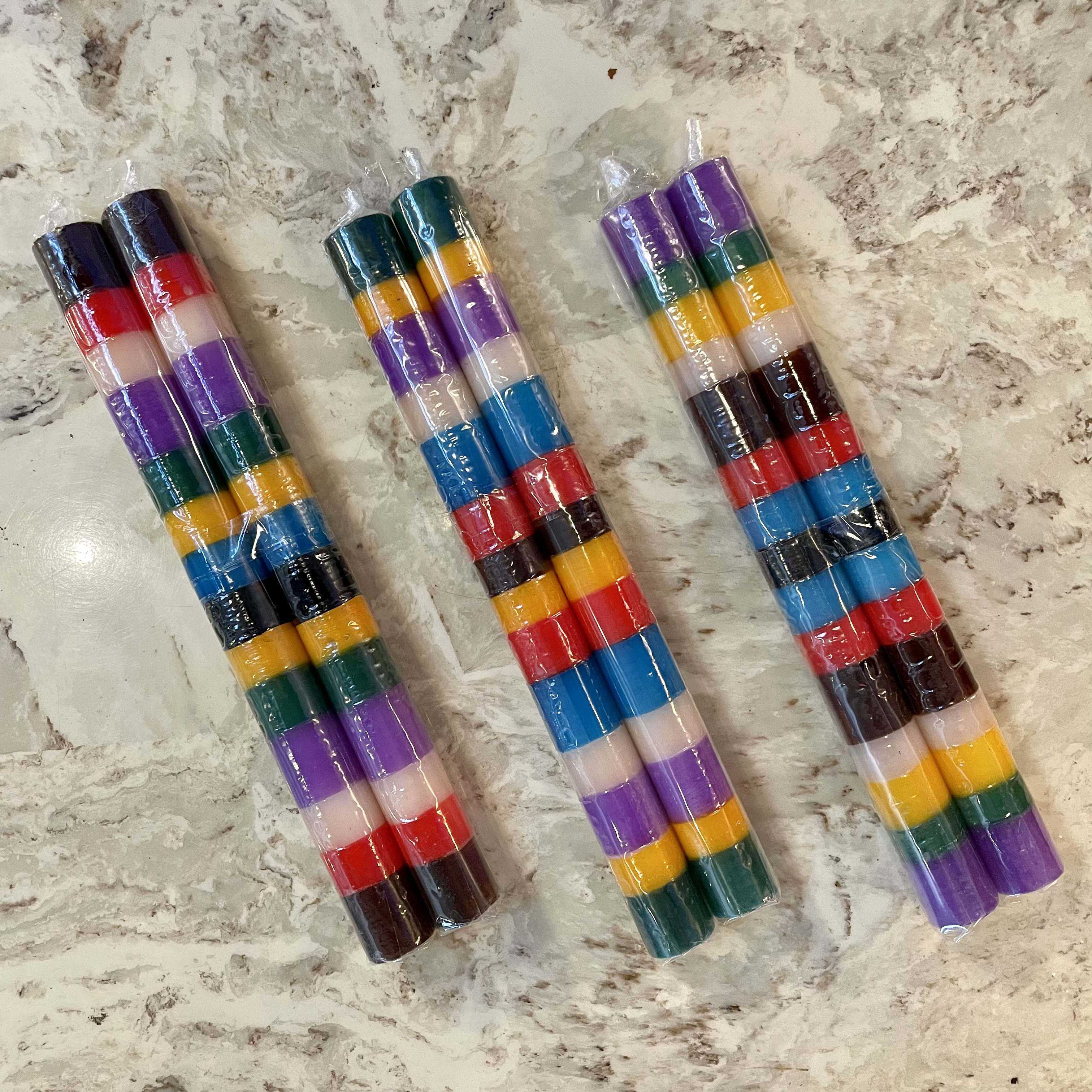 9" Taper Kapula Candles by Thumbprint Artifacts - Set of 2 Candles thumbprint artifacts