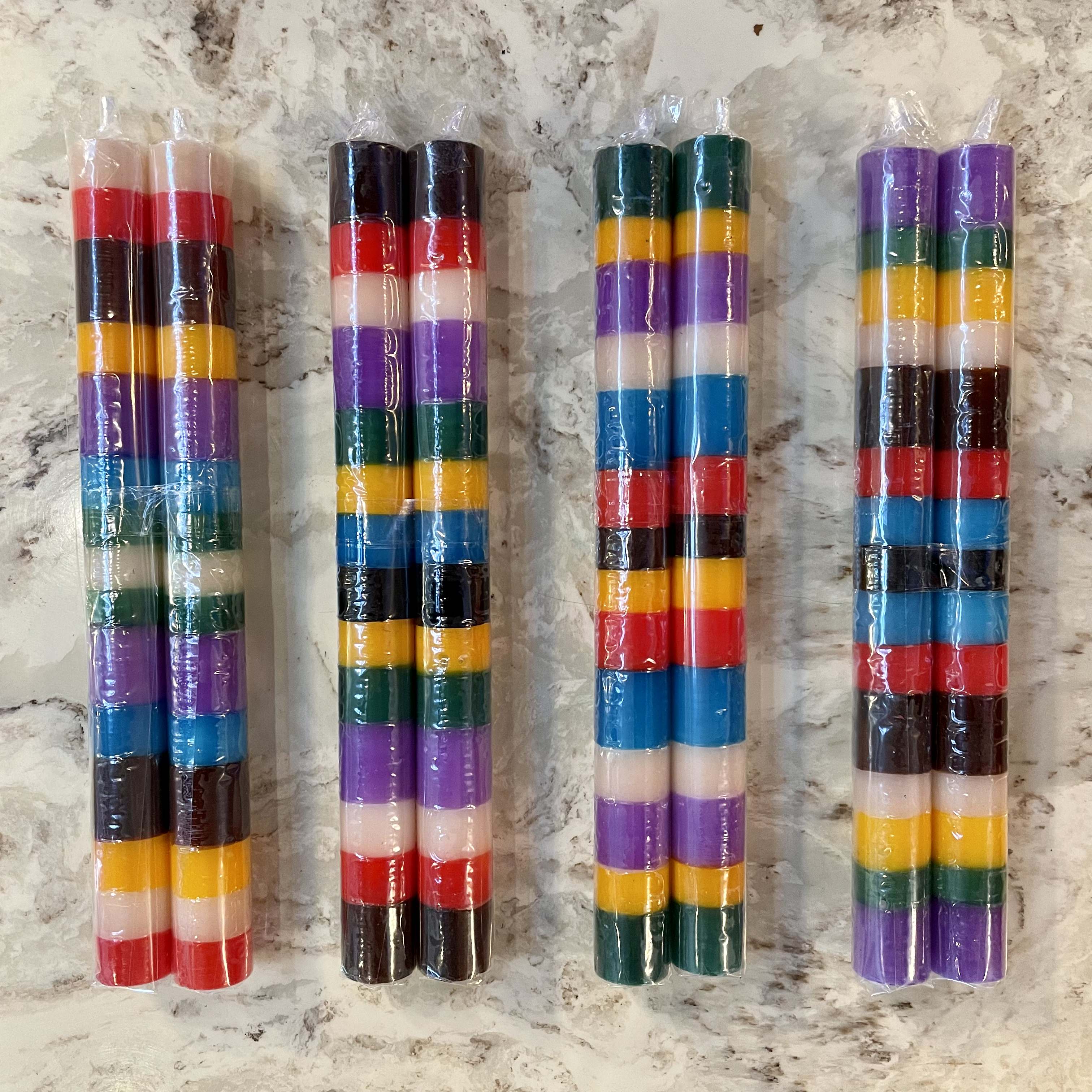 9" Taper Kapula Candles by Thumbprint Artifacts - Set of 2 Candles thumbprint artifacts