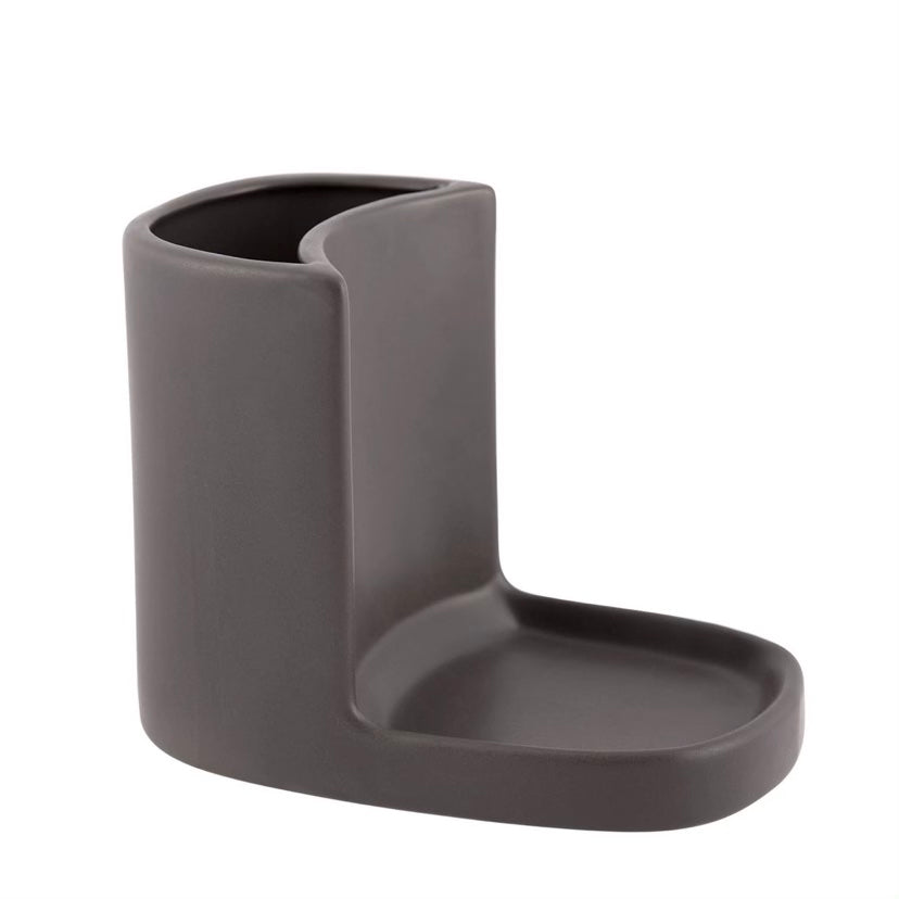 Ceramic Utility Stand by Plint Desk Organizer Plint Black  
