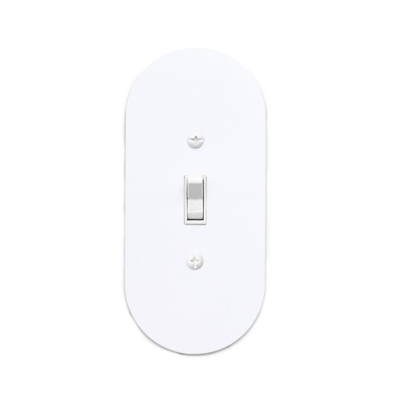 Pill Switchplate Cover by New Made LA switch plate New Made LA White Single Switch  
