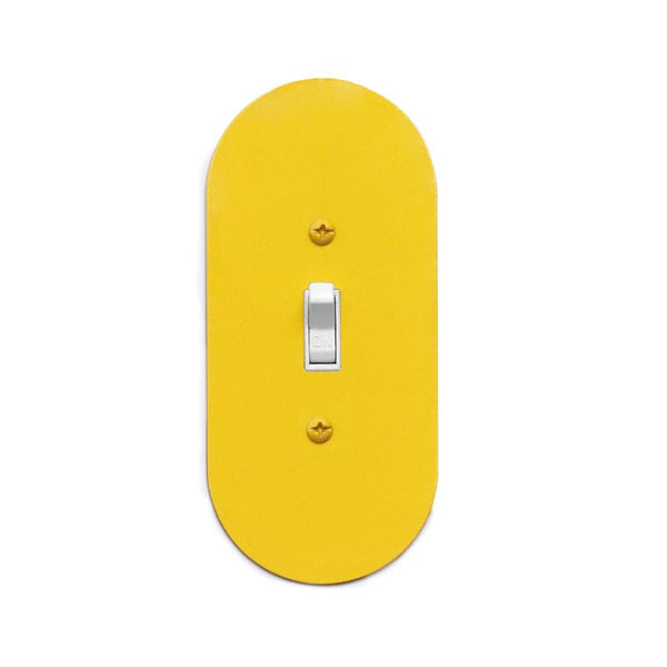 Pill Switchplate Cover by New Made LA switch plate New Made LA Yellow Single Switch  