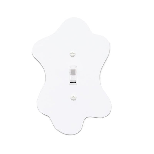 Blob Switchplate Cover by New Made LA switch plate New Made LA White Single Switch  