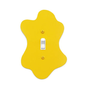Blob Switchplate Cover by New Made LA switch plate New Made LA Yellow Single Switch  