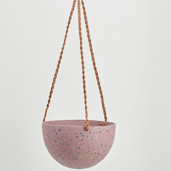 Capra Designs Terrazzo Dome Hanging Planter Pots & Planters Capra Designs   