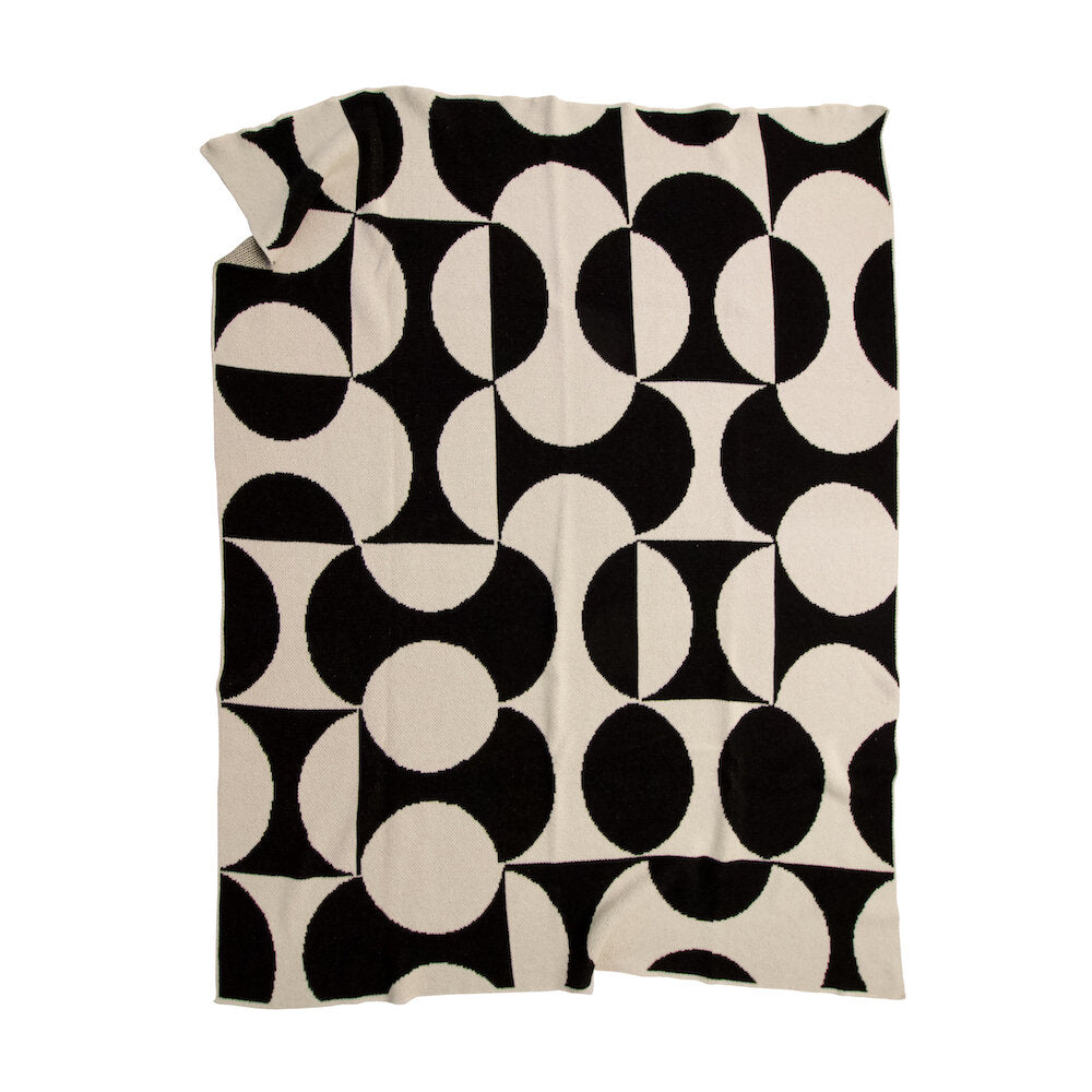 "Puzzle" Recycled Cotton Throw by Happy Habitat Blankets Happy Habitat   