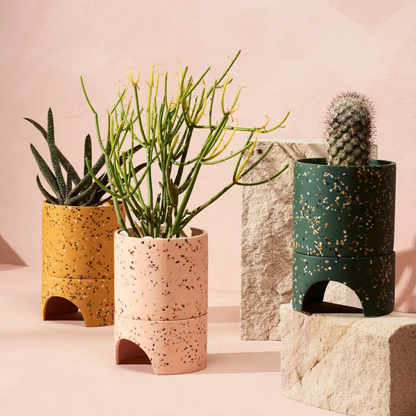 Archie Terrazzo Planter Pots & Planters Capra Designs Pink Salt  