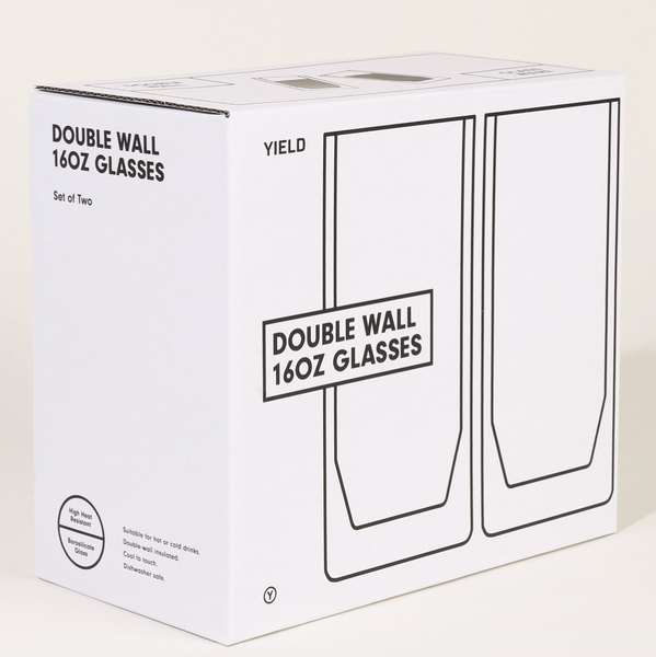 Double Wall Glasses by Yield Design Co. glassware Yield Design Co.   