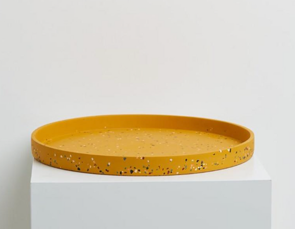 Terrazzo Trays by Capra Designs tray Capra Designs Large Round Gold  