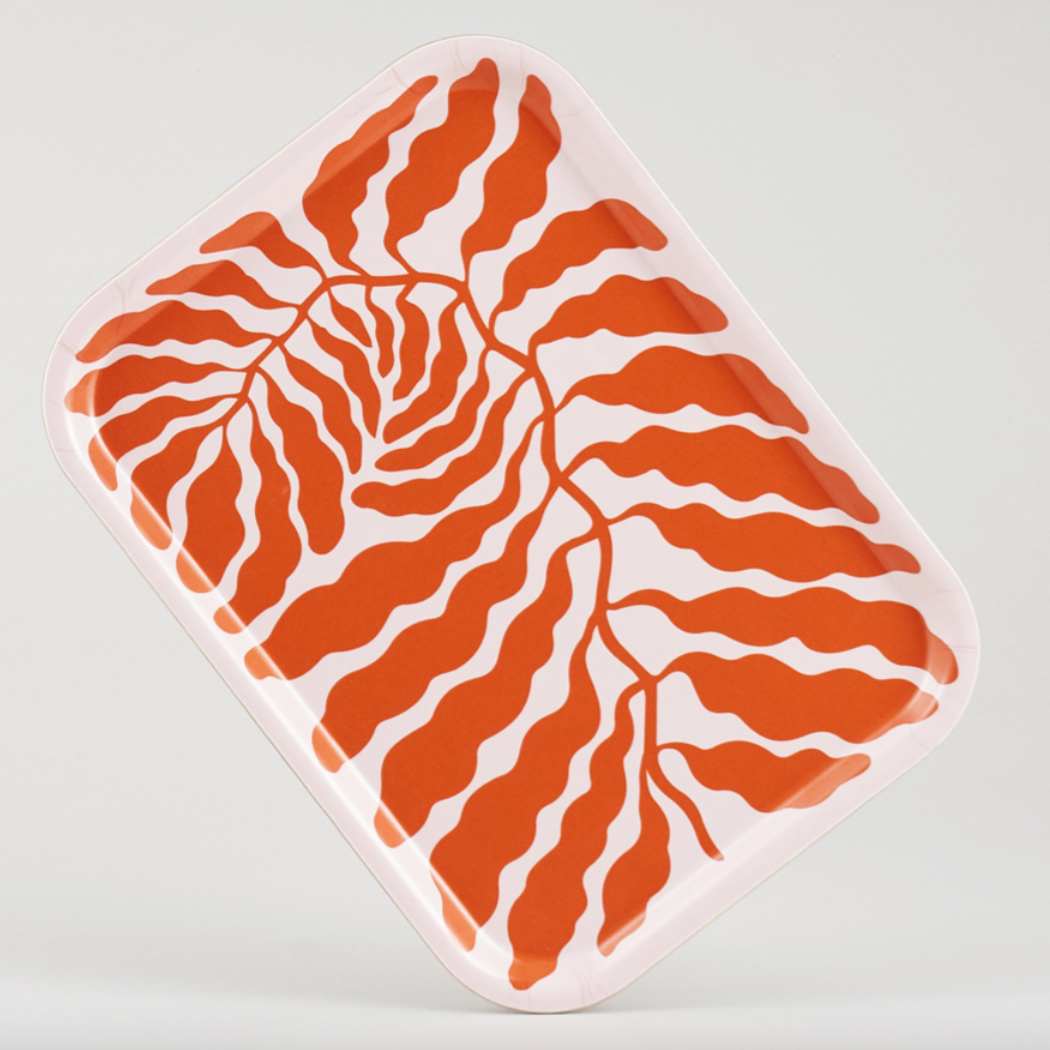 Serving Trays by Linnéa Andersson for Wrap Magazine tray Wrap Magazine Red Mini Rectangle