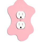 Blob Switchplate Cover by New Made LA switch plate New Made LA Pink Double Outlet  