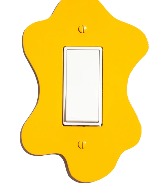 Blob Switchplate Cover by New Made LA switch plate New Made LA Yellow Rectangle Switch  