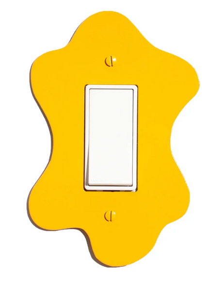 Blob Switchplate Cover by New Made LA switch plate New Made LA Yellow Rectangle Switch  