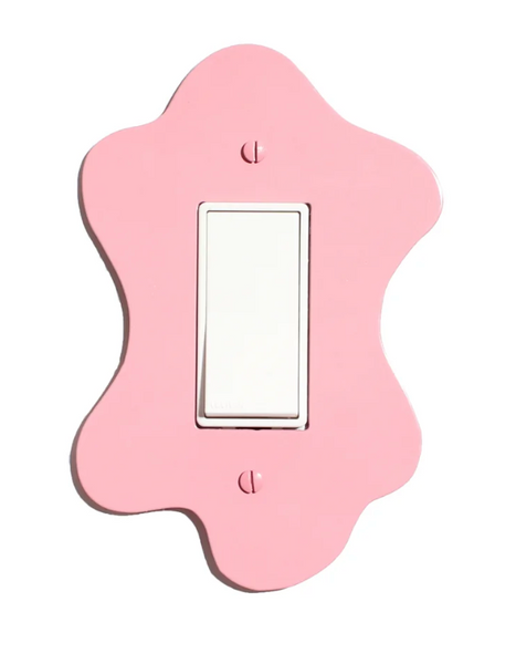 Blob Switchplate Cover by New Made LA switch plate New Made LA Pink Rectangle Switch  