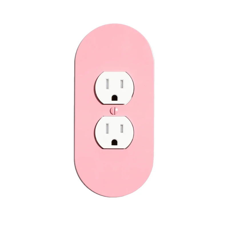 Pill Switchplate Cover by New Made LA switch plate New Made LA Pink Double Outlet  
