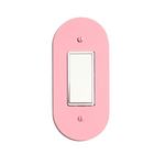 Pill Switchplate Cover by New Made LA switch plate New Made LA Pink Rectangle Outlet  
