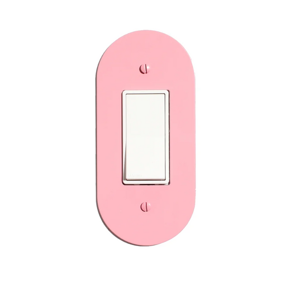 Pill Switchplate Cover by New Made LA switch plate New Made LA Pink Rectangle Outlet  