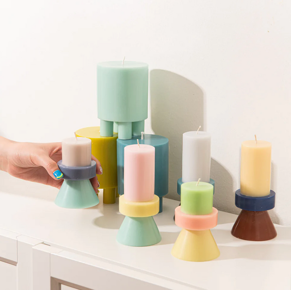 Yod + Co Stack Candles - Tall Candles yod and co   