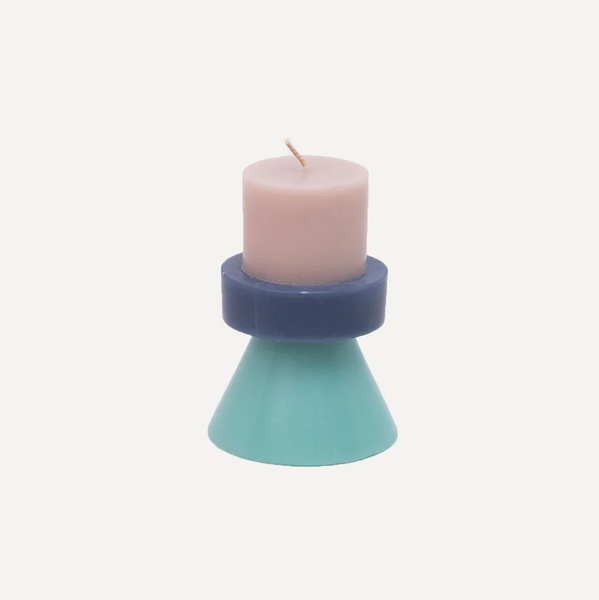 Yod + Co Stack Candles - Mini Candles CANDID HOME Nude / Powder Blue / Celeste  