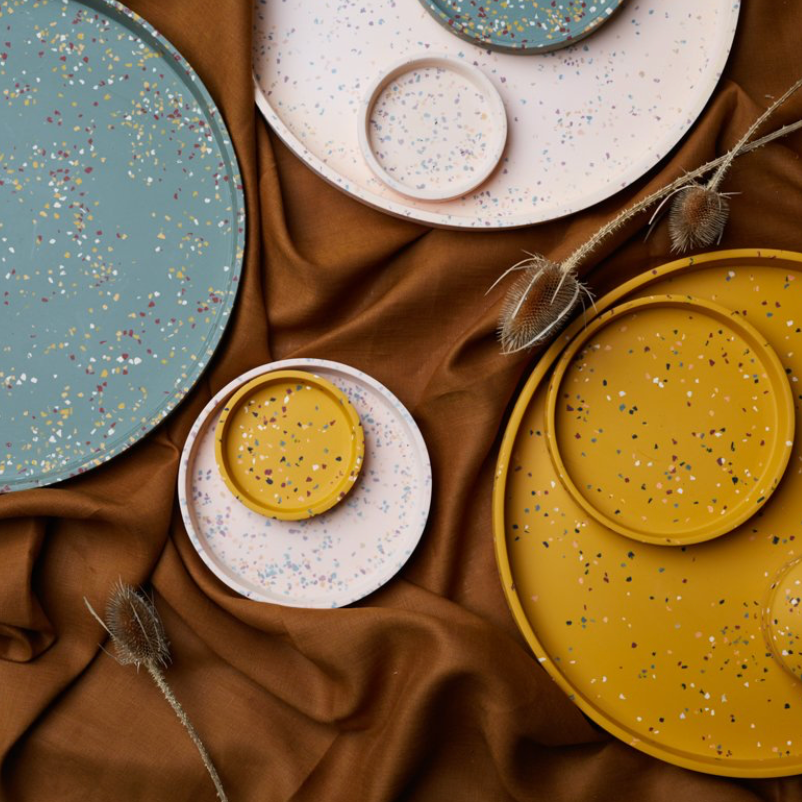 Terrazzo Trays by Capra Designs tray Capra Designs Large Pink Salt  