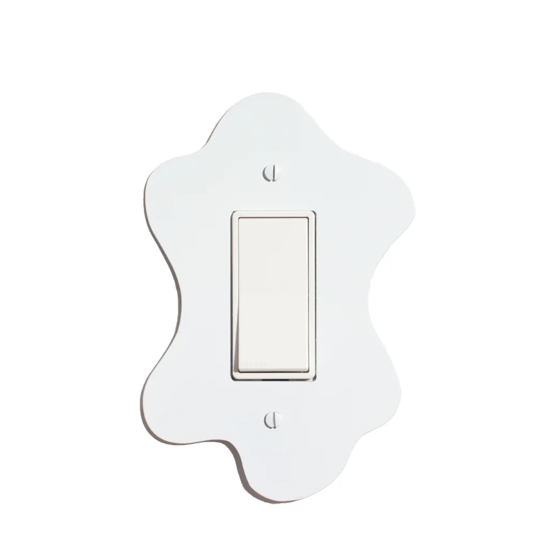 Blob Switchplate Cover by New Made LA switch plate New Made LA White Rectangle Switch  