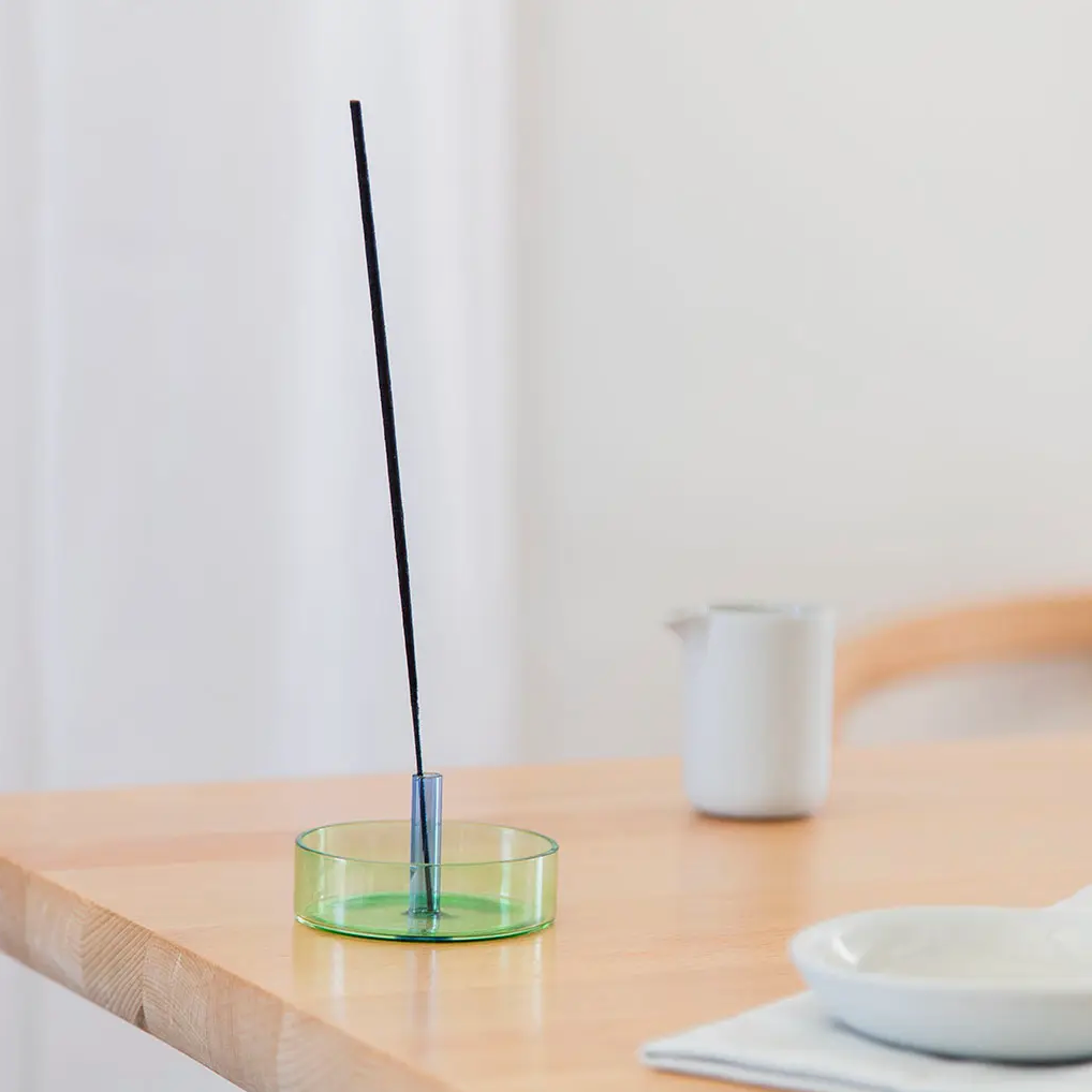 Duo Incense Holder by Block Design INCENSE HOLDER BLOCK DESIGN Green/Blue  