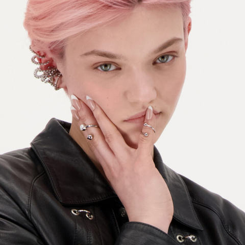 Selma Midi Ring by Justine Clenquet Jewelry CANDID HOME   