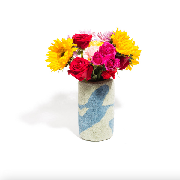 Keilir Tufted Vases by Ugly Rugly vase ugly rugly Sky Blue: 2 Blues  