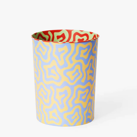 Pattern Bin by Areaware x Dusen Dusen Home areaware Spiral : Blue + Yellow  