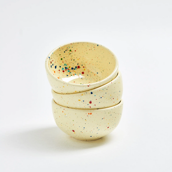 Speckled Ceramic Mini Bowl by Egg Back Home bowl egg back home YELLOW  