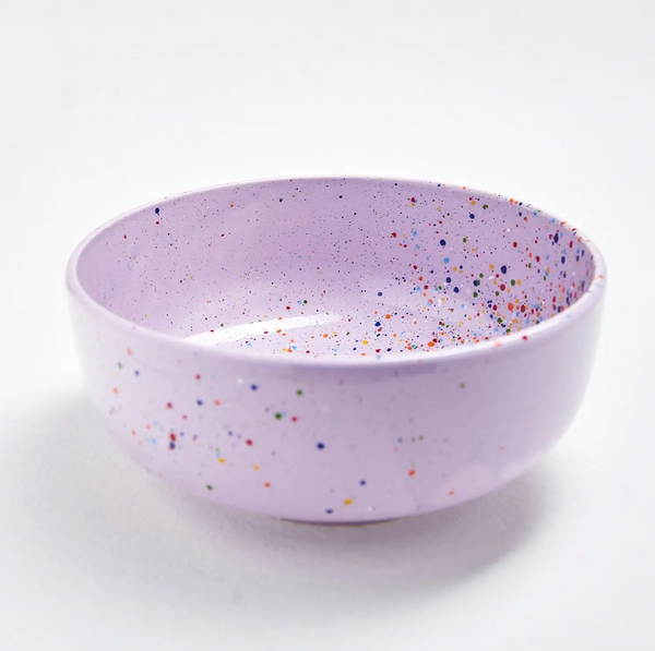 Speckled Ceramic Serving Bowl by Egg Back Home bowl egg back home Lilac  