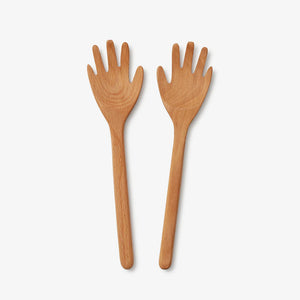 Serving Friends Wooden Spoon Set – Selena Liu x Areaware Kitchen Utensil Sets areaware Hands  