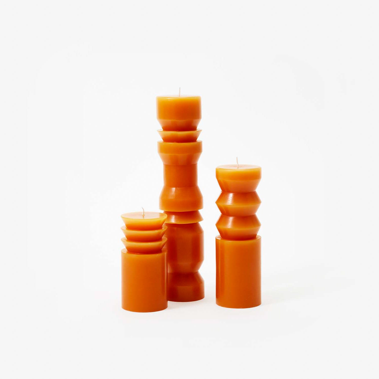 Totem Candles By Areaware Candles areaware Terracotta Small 