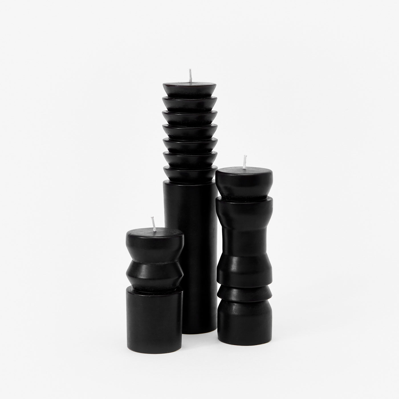 Totem Candles By Areaware Candles areaware Black Small 