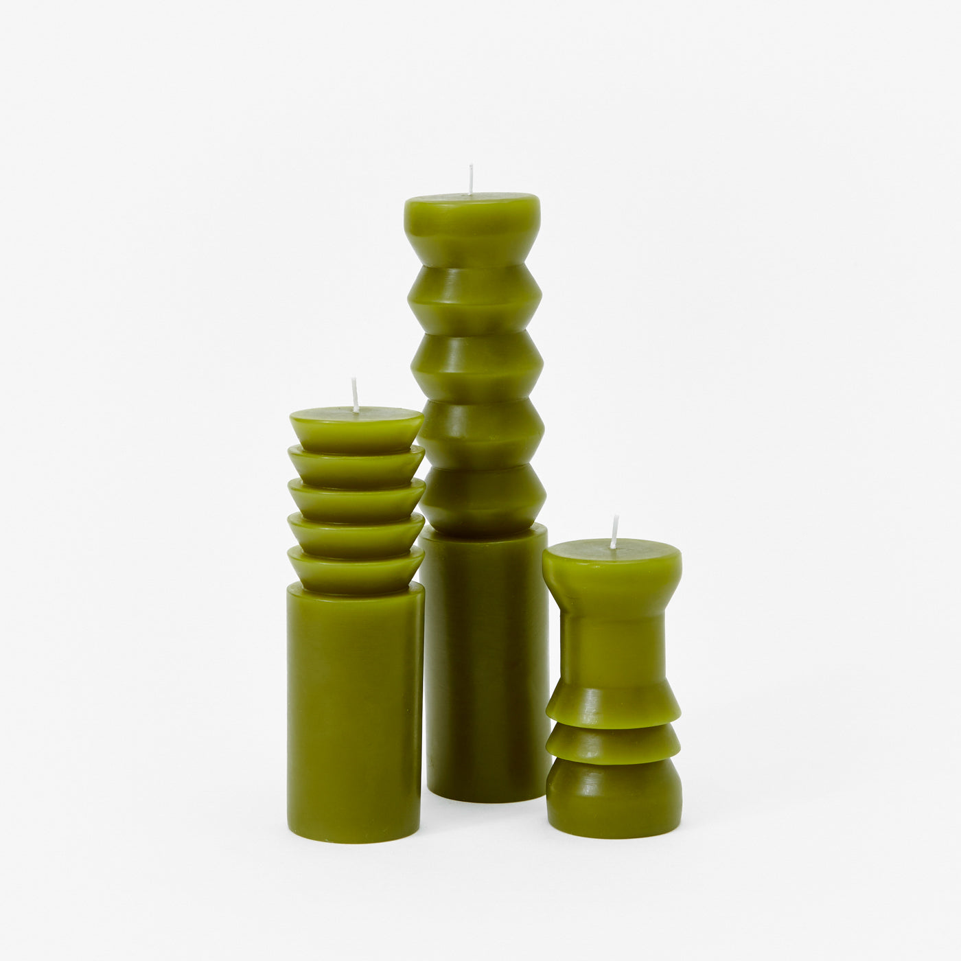 Totem Candles By Areaware Candles areaware Moss Small 