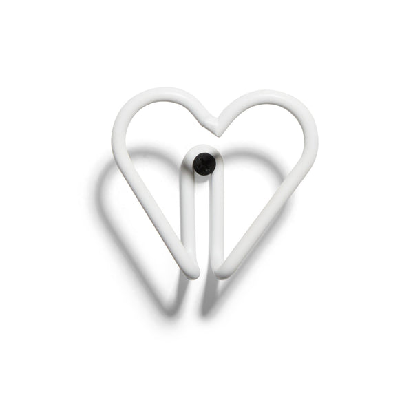 Heart Hook by New Made LA Storage Hooks & Racks New Made LA White  