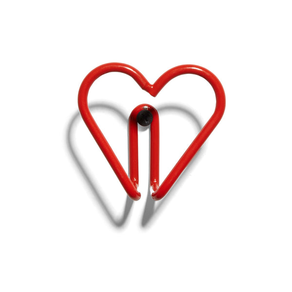 Heart Hook by New Made LA Storage Hooks & Racks New Made LA Red  