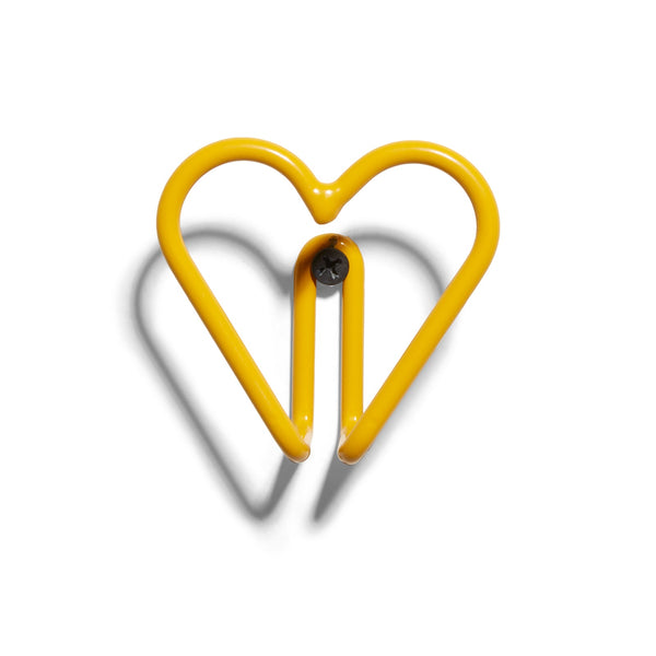 Heart Hook by New Made LA Storage Hooks & Racks New Made LA Yellow  